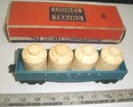 Vintage Lionel 6112-85 Gondola Cannister Car O/O-27 Gauge With Original Box. Fixed Price $24.95.