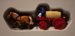 Preiser #30426 Horse-drawn Wagon -- Flatbed W/driver, Horses & Cargo. Fixed Price $44.09.