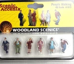 Woodland Scenics A1913 Ho Scale Figures People Walking Nip. Fixed Price $21.00.