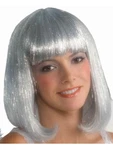Forum White & Silver Angel Shimmer Wig W/ Bangs Adult Costume Accessory 66031. Fixed Price $16.88.