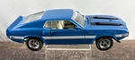 1970 Ford Shelby GT-500 Blue Black Stripes Ertl American Muscle Diecast 1:18. Fixed Price $69.99.