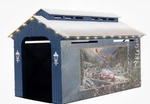 Thomas Kinkade Christmas Light Express Covered Bridge #2429160 Lionel Nib. Fixed Price $54.99.