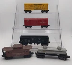 Lionel Assorted Vintage Freight Cars: 3456, X6014, 6417, 6465, & 6656. Fixed Price $64.99.