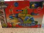 Nib Chuggington Die-cast Fix & Go Repair Shed Action Playset With Brewster!. Fixed Price $29.99.