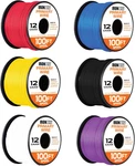 12 Gauge Automotive Wire Assortment - 6 Rolls, 100 Ft Each, Copper Clad Aluminum. Fixed Price $75.99.