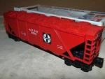 Lionel 9322 Santa Fe Covered Hopper With Hatches + Box. Fixed Price $15.00.