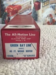 All Nation Line #3569 Green Bay 40' Wood Reefer 2 Rail #WRX9363. Fixed Price $39.99.