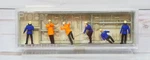 Preiser Mini-figures 14200, German Firemen With Accessories, 1/87 Ho Scale. Fixed Price $14.95.