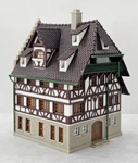 Faller Scale Pro-built Model: Franconian Half Timbered Tutor House #232280. Fixed Price $22.00.