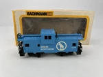 Bachmann #X-106 Ho Scale Great Northern Wide Vision Caboose Blue W/ Box Good. Fixed Price $11.24.