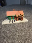 Kibri Ho 9494 Suburban Train Station 7-1/2" X 4-3/4" 2-3/4 Fully Assembled. Fixed Price $24.99.