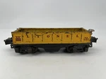 Lionel #3652 Gauge Operating Gondola Dump Car Yellow Fair Untested. Fixed Price $21.24.