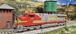 Ho Scale Santa Fe ES44 Athearn Genesis (custom). Fixed Price $240.00.