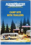 Ho Scale Walthers Scenemaster 949-2902 Camp Site With Two Trailers Kit. Fixed Price $33.98.