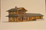 Banta Modelworks Common Standard Southern Pacific #18 Depot Kit N-scale. Fixed Price $135.00.