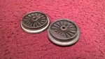 #4 Lionel Post War 1110-53/52 Plain & Gear End Drive Wheel Pair. Fixed Price $7.95.