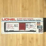 Lionel Gauge #7813 Box Car Seasons Greetings Collectors Series New W/ob. Fixed Price $200.00.