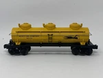 Lionel Yellow Scout Oil Triple Dome Tanker 36153 Barely Used Penn Flyer 6-30174. Fixed Price $23.79.