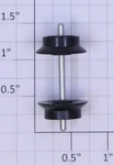 American Flyer XA10140 Scale Plastic Wheel Set With 1-15/32" Axle (10). Fixed Price $40.00.