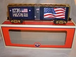 Lionel 2228410 American Flag Illuminated Box Car 027 New 2022 Mib Sealed. Fixed Price $106.00.