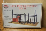 Model Power City Station No. 15 Ho Scale Building Kit #416. Fixed Price $24.91.