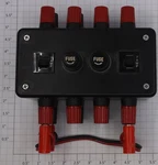 Acme 0916-02 Gauge 4 Terminal 7A Fuse Box With Power Cable. Fixed Price $10.00.
