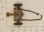American Flyer XA16B112 Front End Steering Mount With Wheels And Tires. Fixed Price $18.00.