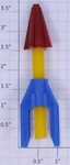 American Flyer P14A686X Scale Red/yellow/blue Rocket. Fixed Price $12.00.