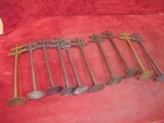 Set Of 10 Marx 7" Tall Telephone Poles O-s Gauge. Fixed Price $6.95.