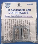 Ihc Rivarossi 6060 Ho Passenger Car Diaphragms (2 Pcs) New Old Stock Nos Sealed. Fixed Price $9.99.