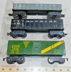 Marx 3/16TH Scale Tin On Hi Metal Trucks: 1950 Gaex, 44572 C&o, 254000 B&o. Fixed Price $25.00.