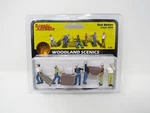 Woodland Scenics A2729 Dock Workers Warehouse Crew Construction Figure Set. Fixed Price $29.99.