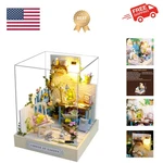 Diy Miniature House Kit With Dust Proof Cover, 1:24 Scale Creative Room .... Fixed Price $23.39.