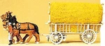 Preiser Horse-drawn Wagon Hay W/driver & Load 477. Fixed Price $48.98.
