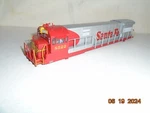 Lionel Part 6408185002 American Flyer U33C Shell Legacy At&sf #8522 Fits 6-48185. Fixed Price $124.49.