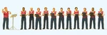 Preiser 10599 1:87 Men's Choir. 12 Miniature Figures. Fixed Price $32.99.