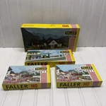 Lot Of 4 Vintage Faller Unbuilt Model Kits Homes, B-270,B182,AND (2)571. Fixed Price $40.00.