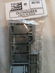 Tichy Train Group 8166 Scale 3 Pc Outhouses. Fixed Price $9.99.