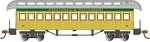 Bachmann 15107 Ho Scale Old Time Wood Coach With Round-end. Fixed Price $44.99.