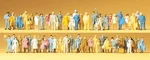 Scale Preiser Figures # 79251 Sixty ( 60) Standing Passenger / Passers-by. Fixed Price $84.50.