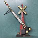 Vintage Marx Gauge #438 Operating Railroad Crossing Gate Signal -good Used. Fixed Price $16.00.