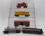 Lionel Assorted Vintage Freight Cars: X3464, 6257, 6462, 6465, & 6656. Fixed Price $64.99.