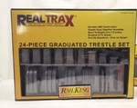 Mth 24 Graduated Trestle Set Train Track Bridge Piers 40-1033. Fixed Price $49.99.