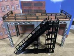 Scale Passenger Platform Kit Elevated Train Raised Railroad With Stairs. Fixed Price $95.00.