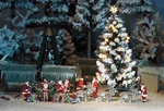 Christmas Tree (illuminated) Ho/oo Gauge Busch 5411. Fixed Price $59.75.