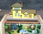 Lefton's Roadside Ottawa Junction Railroad Depot Train Accessory Ho Scale. Fixed Price $24.75.