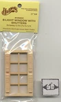 Window 8-LIGHT W/ Shutters Half Scale 1:24 Dollhouse Wooden #H5003 Houseworks. Fixed Price $6.38.