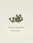 Lionel 2460-21 Stud Grooved Drive Rivets 10 Total (nickel). Fixed Price $8.00.