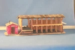 Jp Ho Scale Atlas, Lumber Yard & Office Building Kit, #750 Bn Open Box. Fixed Price $11.64.
