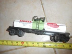 O/O-27 Lionel 1999 Trains 6015-4 Tank Car.. Fixed Price $15.00.